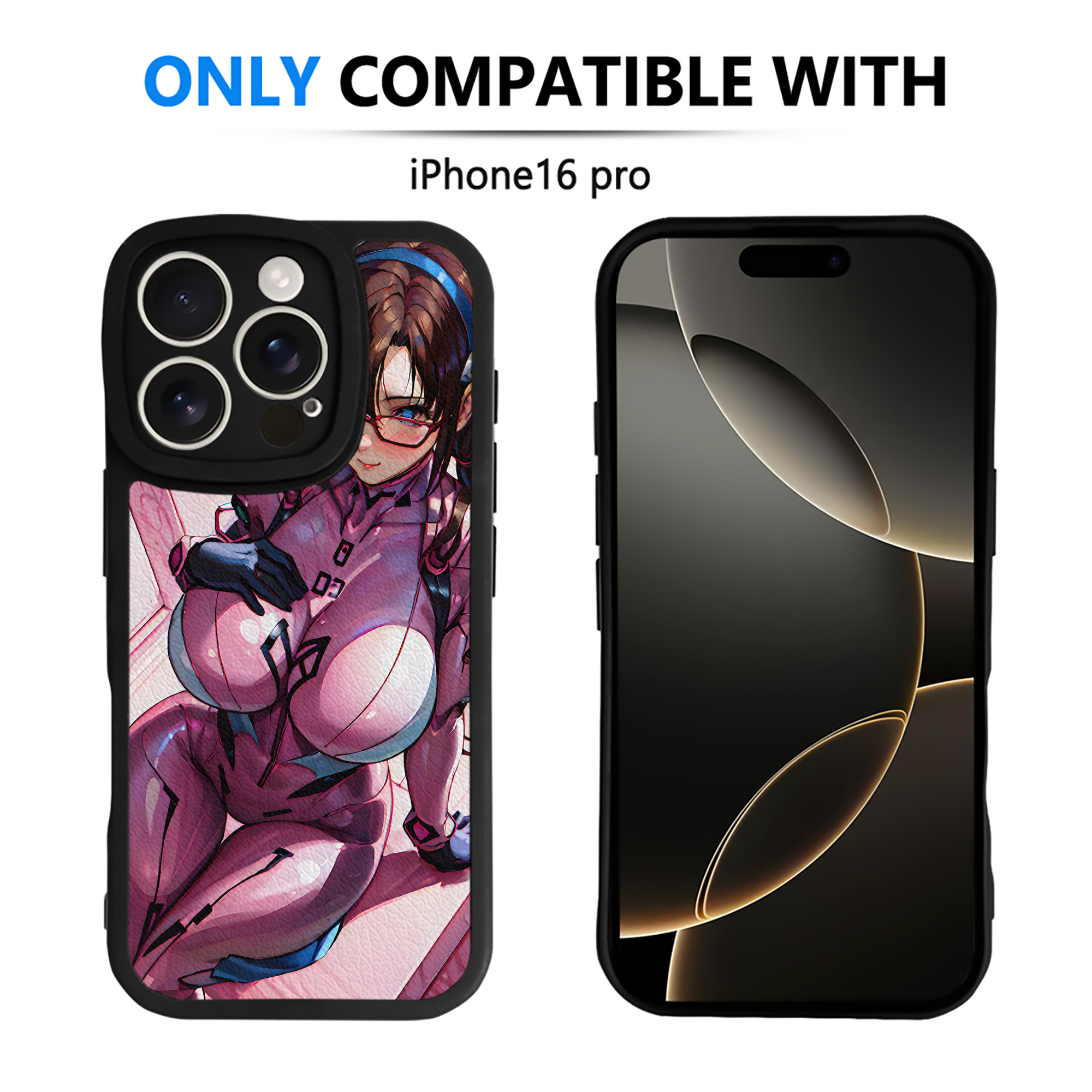 （画像用） EVA 新世紀エヴァンゲリオン 【iPhone 16シリーズ対応】シリコンスマホケース（レザー調） 材質：シリコン